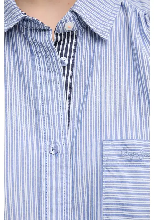 Βαμβακερό πουκάμισο Pepe Jeans DIXIT χρώμα: μπλε, PL305043