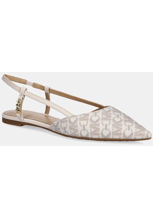 Μπαλαρίνες MICHAEL Michael Kors Veronica χρώμα: μπεζ, 40H3VRFP1B.150