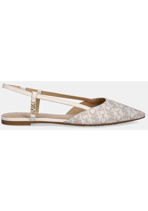 Μπαλαρίνες MICHAEL Michael Kors Veronica χρώμα: μπεζ, 40H3VRFP1B.150