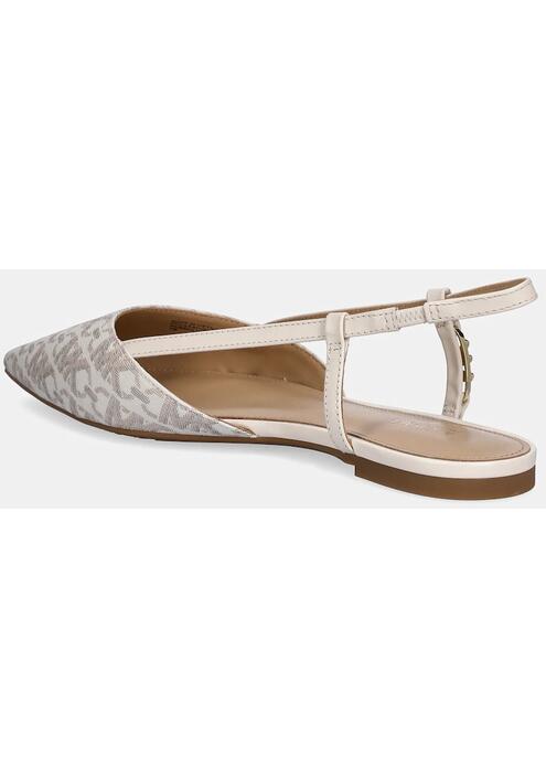 Μπαλαρίνες MICHAEL Michael Kors Veronica χρώμα: μπεζ, 40H3VRFP1B.150