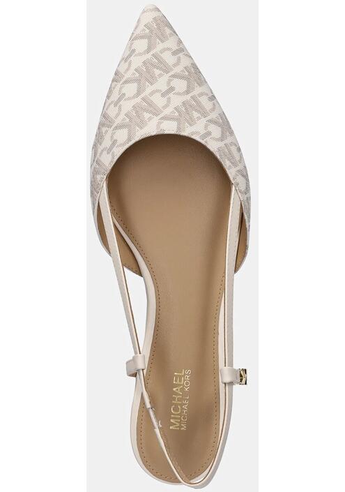 Μπαλαρίνες MICHAEL Michael Kors Veronica χρώμα: μπεζ, 40H3VRFP1B.150