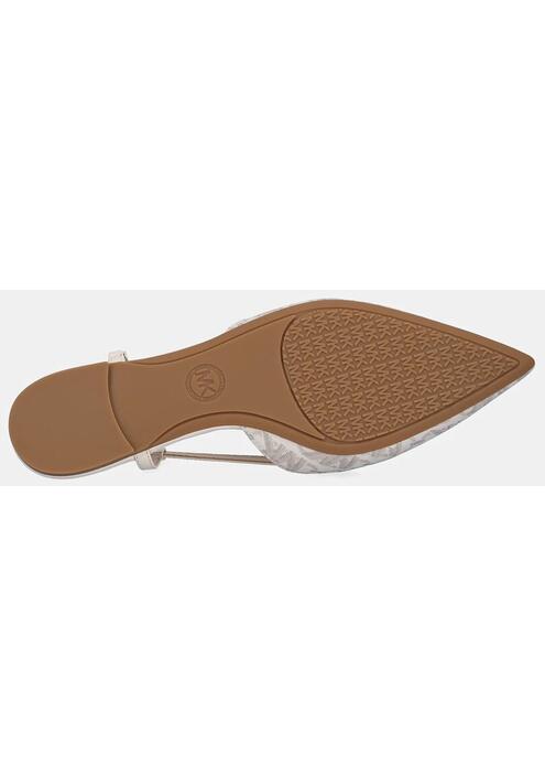 Μπαλαρίνες MICHAEL Michael Kors Veronica χρώμα: μπεζ, 40H3VRFP1B.150