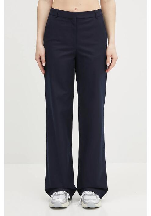 Βαμβακερό παντελόνι A.P.C. pantalon margaret χρώμα: ναυτικό μπλε, COHFU.F08476