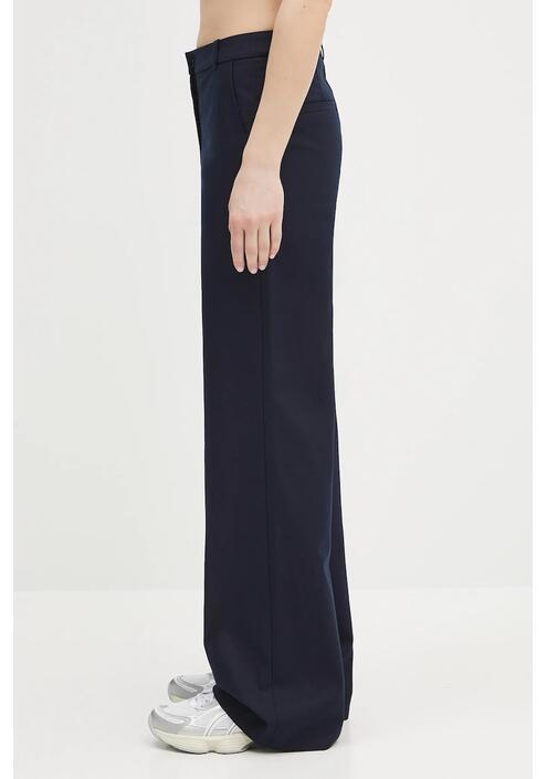 Βαμβακερό παντελόνι A.P.C. pantalon margaret χρώμα: ναυτικό μπλε, COHFU.F08476