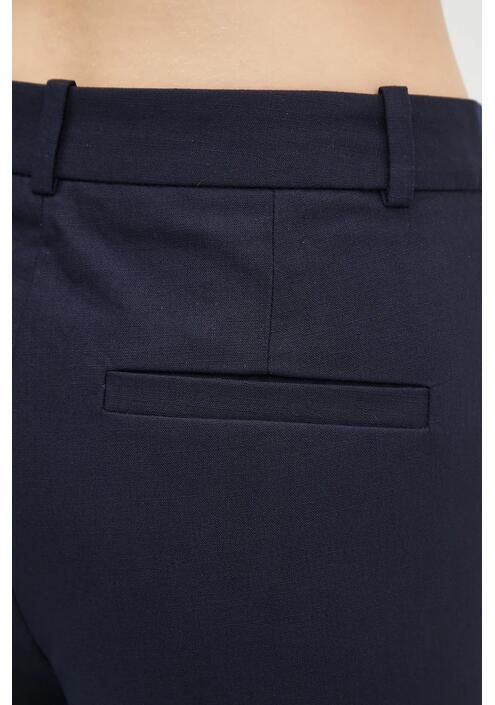 Βαμβακερό παντελόνι A.P.C. pantalon margaret χρώμα: ναυτικό μπλε, COHFU.F08476