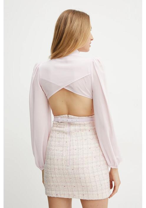 Φόρεμα Elisabetta Franchi χρώμα: ροζ, AB69752E2