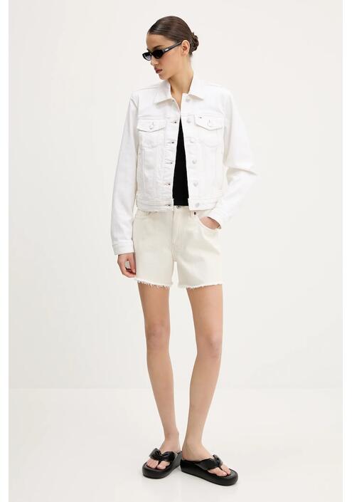 Τζιν σορτς Abercrombie & Fitch χρώμα: μπεζ, KI149-5205