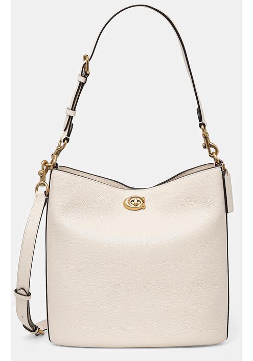 Τσάντα Coach WILLOW χρώμα: μπεζ, CW624