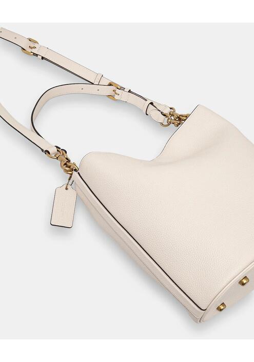Τσάντα Coach WILLOW χρώμα: μπεζ, CW624