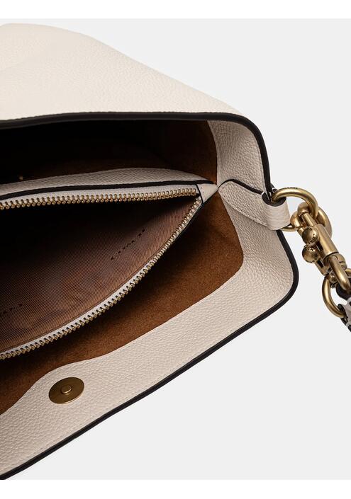 Τσάντα Coach WILLOW χρώμα: μπεζ, CW624