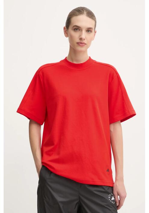 Μπλουζάκι adidas by Stella McCartney χρώμα: κόκκινο, JN0227