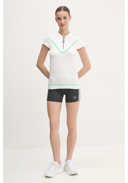 Μπλουζάκι προπόνησης adidas by Stella McCartney TrueNature χρώμα: άσπρο, JI5228