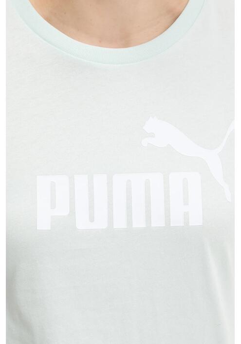 Βαμβακερό μπλουζάκι Puma γυναικείο, χρώμα: τιρκουάζ, 682371