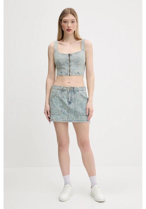 Top Guess Originals χρώμα: μπλε, W5GG25 D5OTA