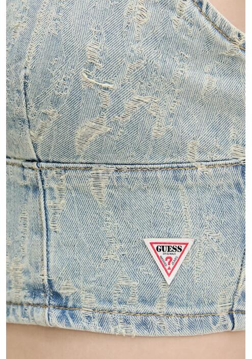 Top Guess Originals χρώμα: μπλε, W5GG25 D5OTA