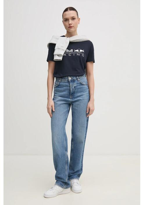 Βαμβακερό μπλουζάκι Red Bull Racing x Pepe Jeans STANDARD FIT TEE γυναικείο, χρώμα: ναυτικό μπλε, RL500004