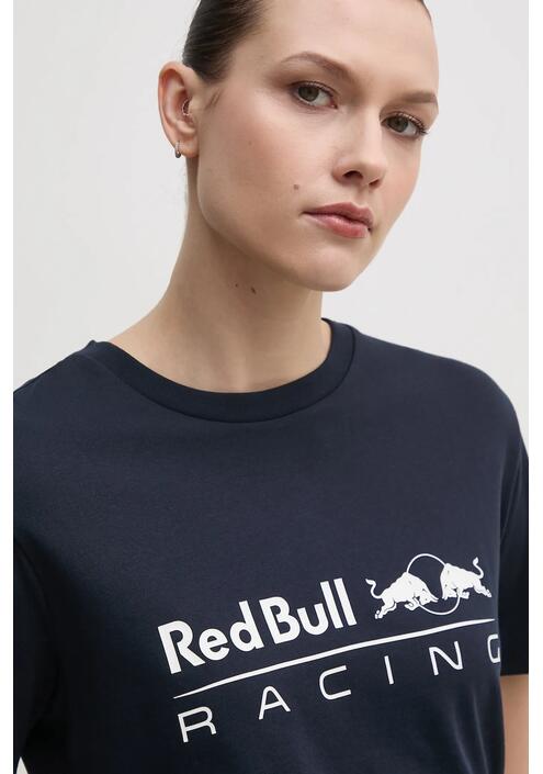 Βαμβακερό μπλουζάκι Red Bull Racing x Pepe Jeans STANDARD FIT TEE γυναικείο, χρώμα: ναυτικό μπλε, RL500004