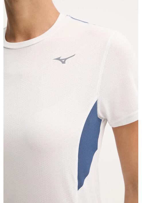 Μπλουζάκι για τρέξιμο Mizuno DryAeroFlow χρώμα: άσπρο, J2GAB004