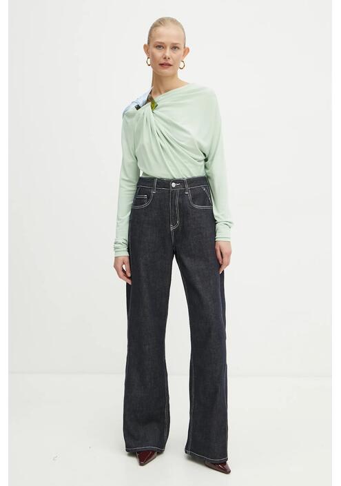 Μπλουζάκι Victoria Beckham χρώμα: πράσινο, 1125WTP006017A