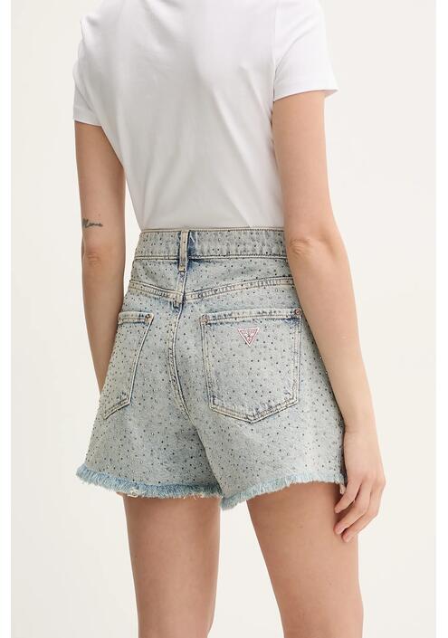 Τζιν σορτς Guess χρώμα: μπλε, W5GD74 D5LQ2