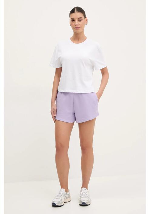 Βαμβακερό σορτσάκι Guess PRIMULA χρώμα: μοβ, V5GD07 KCRP0