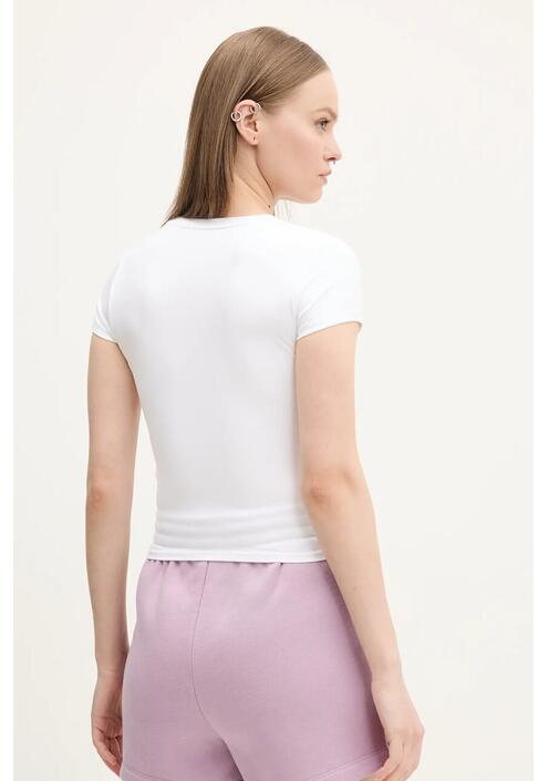 Μπλουζάκι Hollister Co. χρώμα: άσπρο, KI339-5043