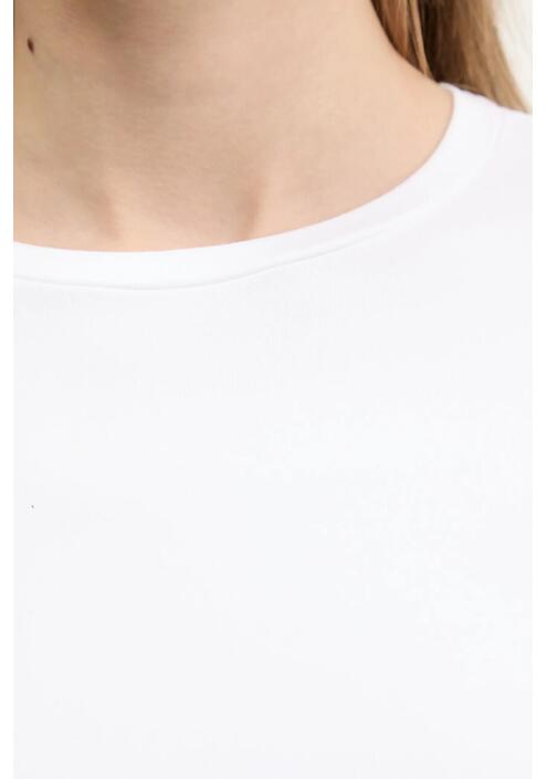 Μπλουζάκι Hollister Co. χρώμα: άσπρο, KI339-5043