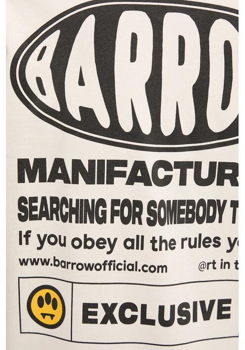 Βαμβακερό μπλουζάκι Barrow χρώμα: μπεζ, S5BWUATH066