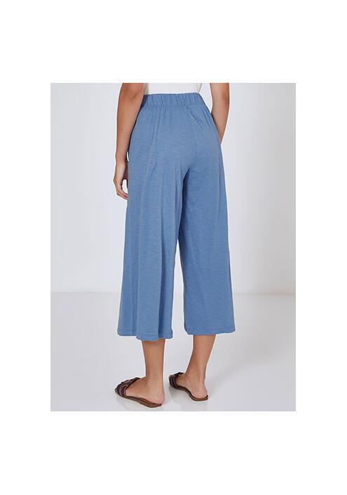 Μονόχρωμη ζιπ κιλότ SM9428.1660+4