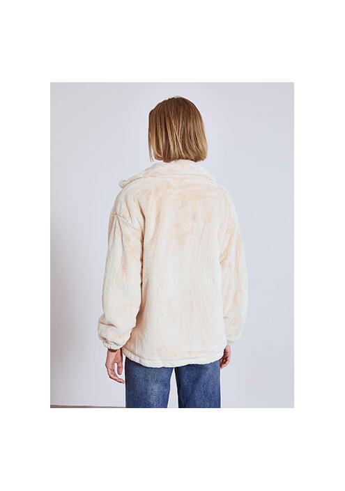 Γούνα μονόχρωμη με φερμουάρ WT9844.6666+3