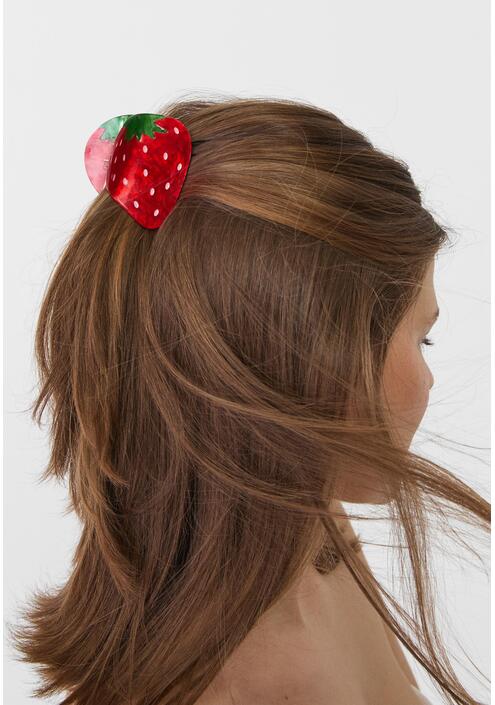 Stradivarius Κλιπ Μαλλιών Φράουλα Κόκκινο Os