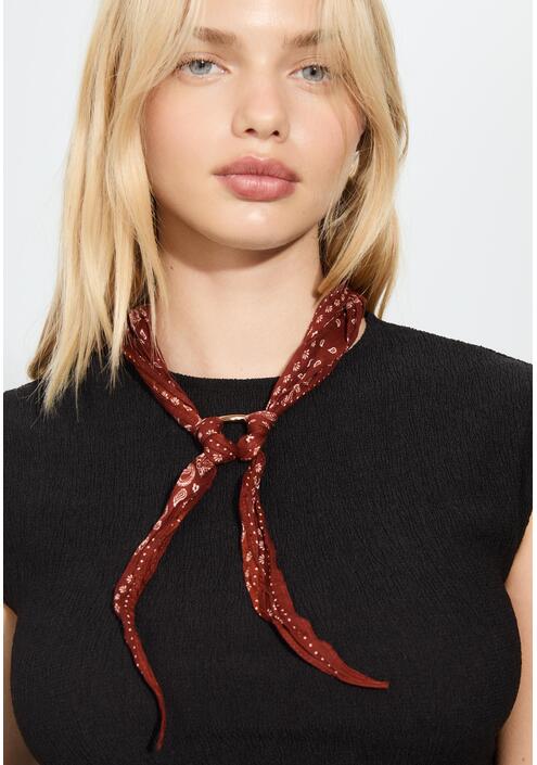 Stradivarius Συσκευασία 2 Συνδυασμένων Μπαντανών Μαύρο Os