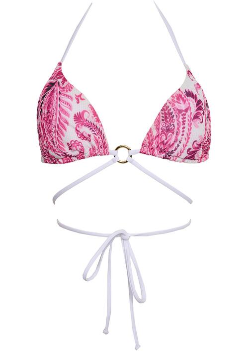 ΤΡΙΓΩΝΙΚΟ ΜΑΓΙΟ ΜΠΙΚΙΝΙ ΤΟΠ ΜΕ ΦΛΟΡΑΛ ΤΥΠΩΜΑ