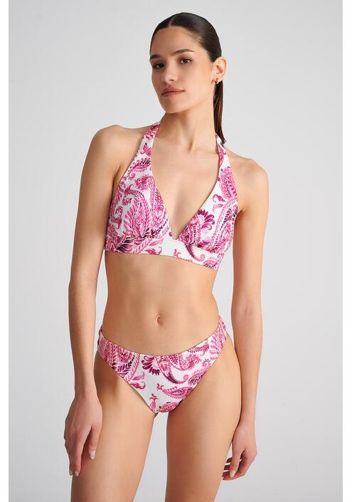 ΤΡΙΓΩΝΙΚΟ ΜΑΓΙΟ ΜΠΙΚΙΝΙ ΤΟΠ ΜΕ ΦΛΟΡΑΛ ΤΥΠΩΜΑ ΣΕ CUP D