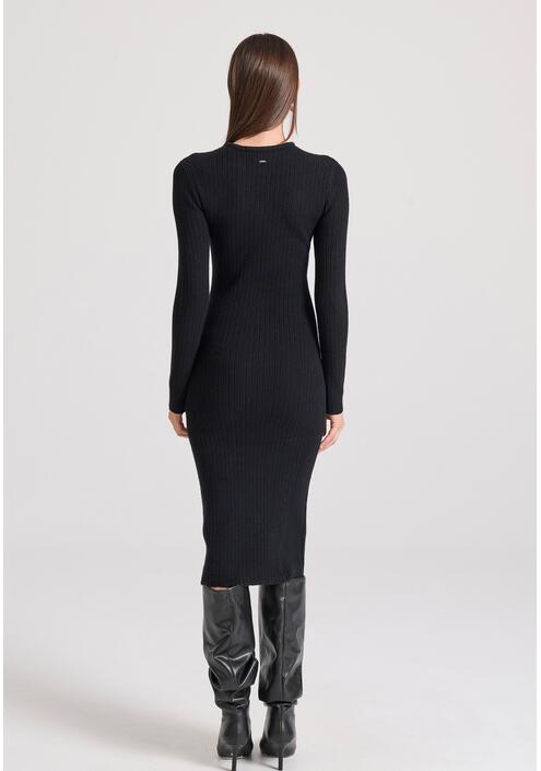 Midi κρουαζέ φόρεμα με κλείσιμο με κουμπιά