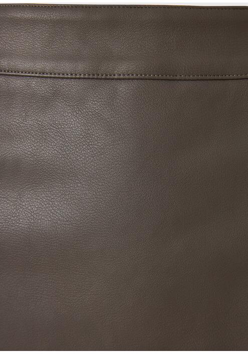 Mini φούστα από οικολογικό δέρμα (PU)