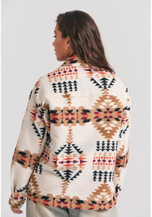 Γυναικείο overshirt πουκάμισο με pattern