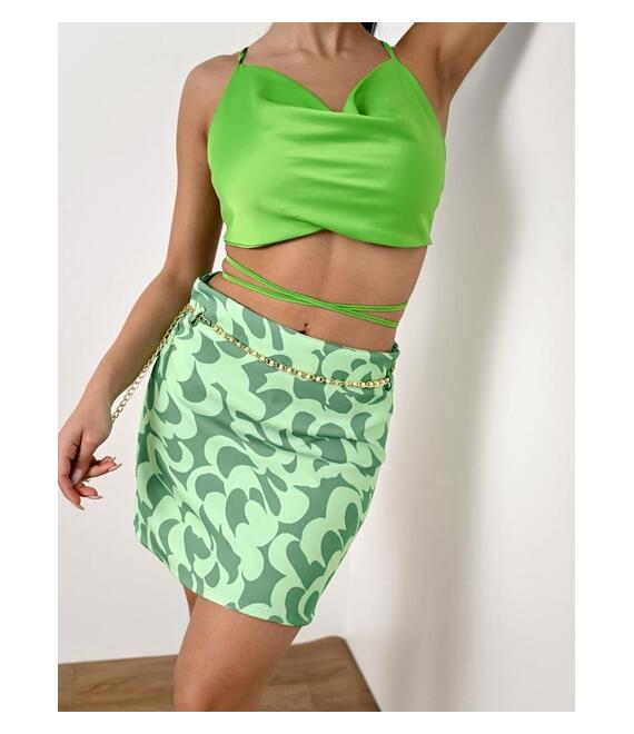 Φούστα Mini Με Αλυσίδα Πράσινη - Smash