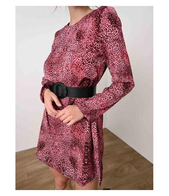 Glamorous Φόρεμα Mini Λεοπάρ Ροζ - Generation Of Style