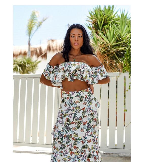 Glamorous Τοπ Off-Shoulder Floral - You Are Mine