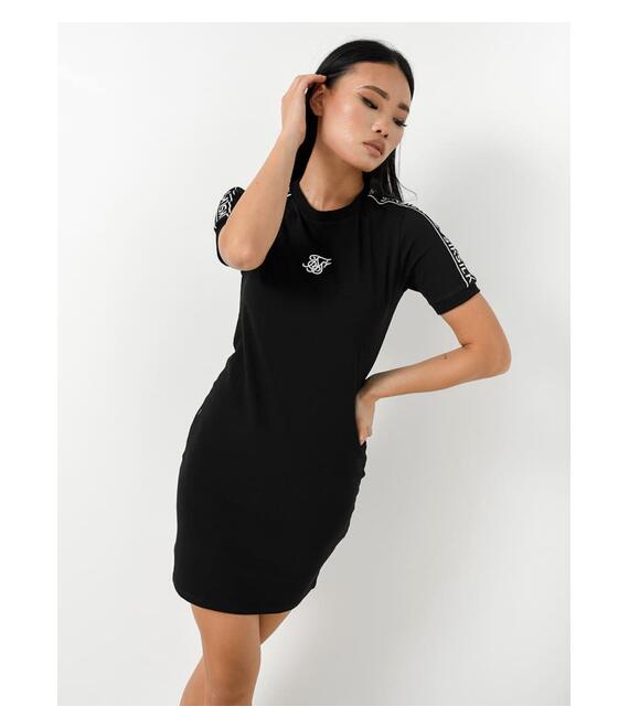 SikSilk Φόρεμα Mini Με Στρογγυλή Λαιμόκοψη Μαύρο - Drivo
