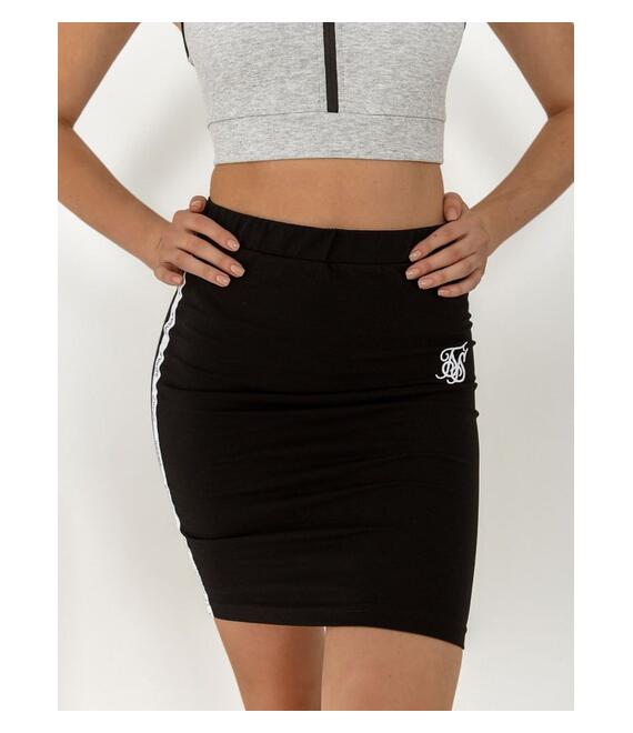 SikSilk Φούστα Mini Με Λογότυπο Μαύρη - Santiago