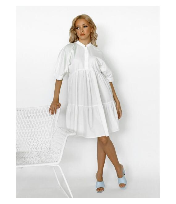 Vero Moda Φόρεμα Με Κουμπιά Λευκό - Vivi Spensierato