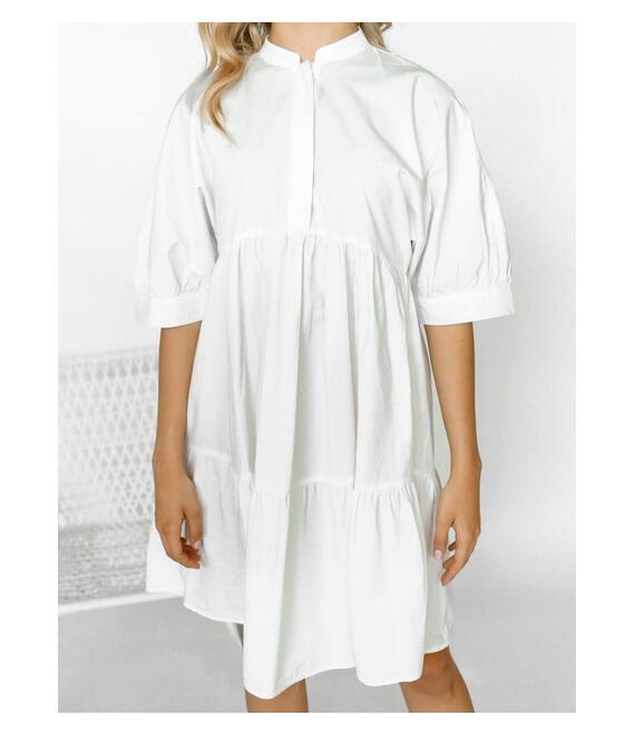 Vero Moda Φόρεμα Με Κουμπιά Λευκό - Vivi Spensierato