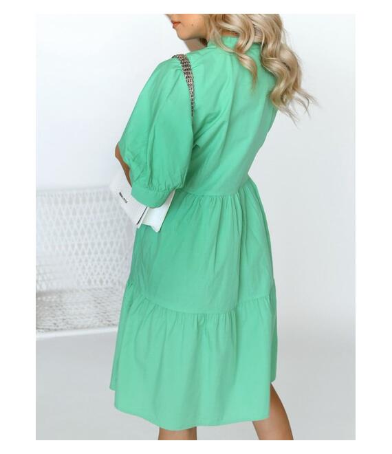 Vero Moda Φόρεμα Με Κουμπιά Πράσινο - Vivi Spensierato