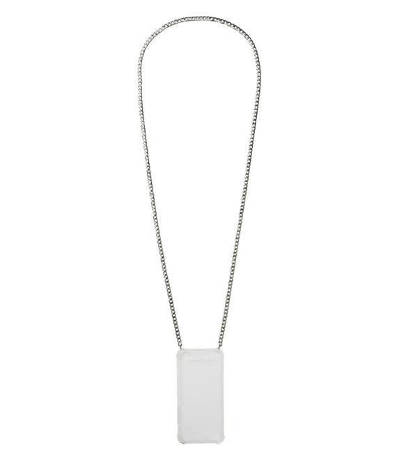 Vero Moda Hello Phone Chain Necklace Silver