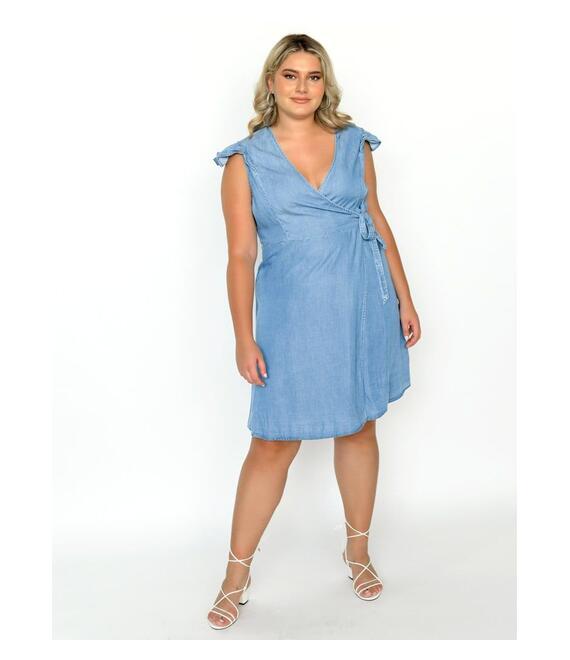 Vero Moda Φόρεμα Τζιν Κρουαζέ Ανοιχτό Μπλε - Stylish Comfort