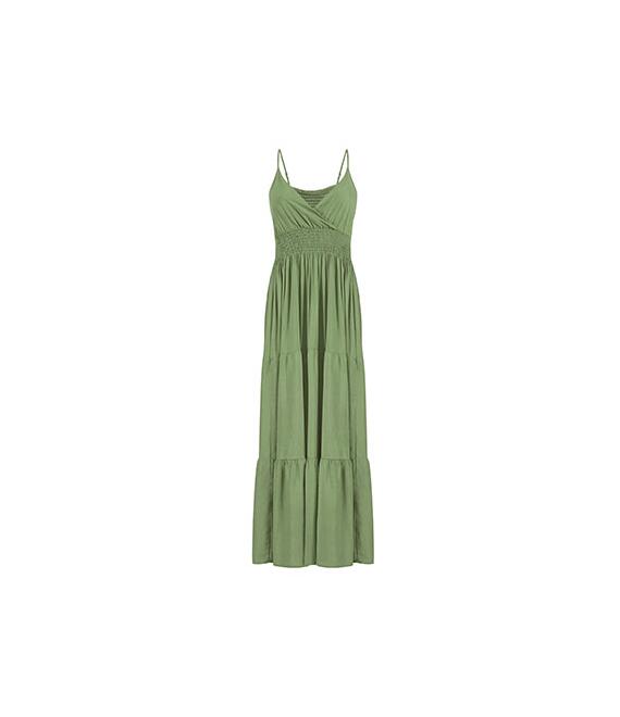 Βαμβακερό maxi φόρεμα με σφηκοφωλιά SM7949.8488+12