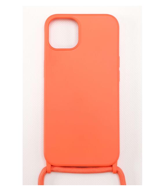 Silicone Case με Κορδόνι (IPhone13) - Πορτοκαλί