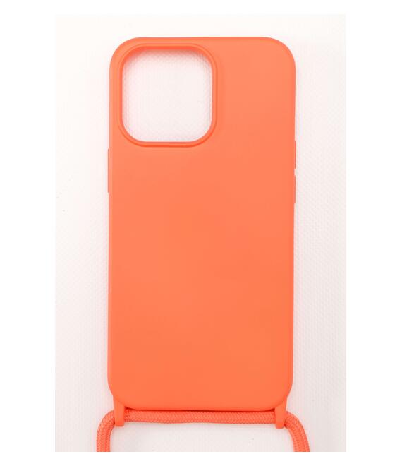 Silicone Case με Κορδόνι (IPhone13ProMax) - Πορτοκαλί